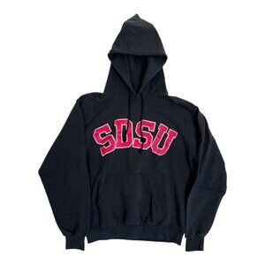 Vintage San Diego State University Hoodie Sweatshirt Women’s M Champion Black